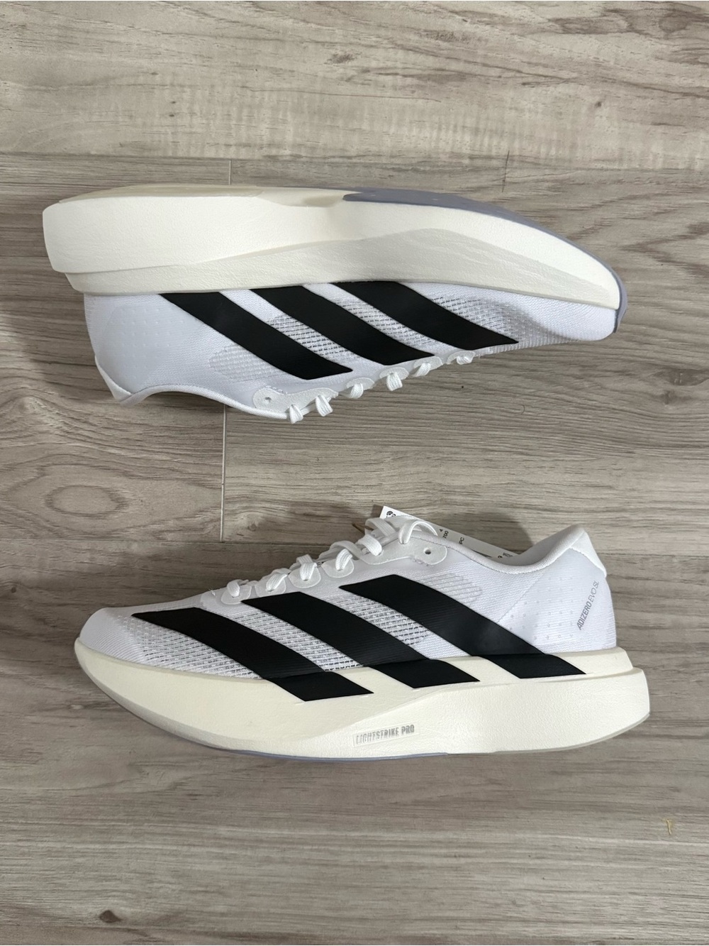 Adidas Adizero Evo SL J ‘Cloud White Black’ KI8482 New